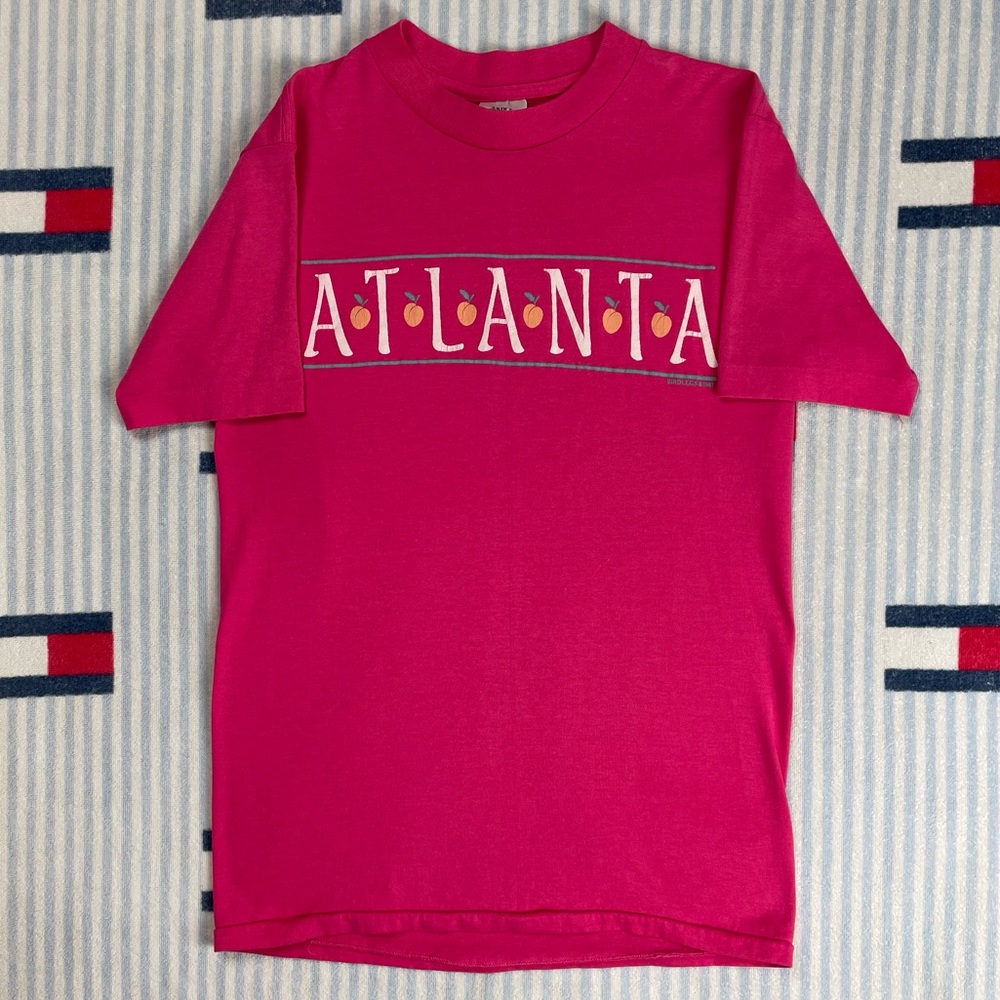 Vintage 1987 Atlanta Georgia Peaches tourist short sleeve tee shirt